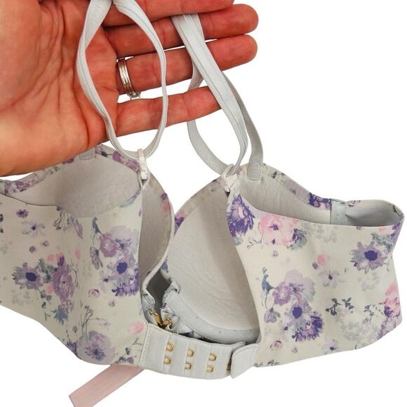 Victoria’s Secret lined Demi floral, print T-shirt bra, size 32B - Picture 7 of 7